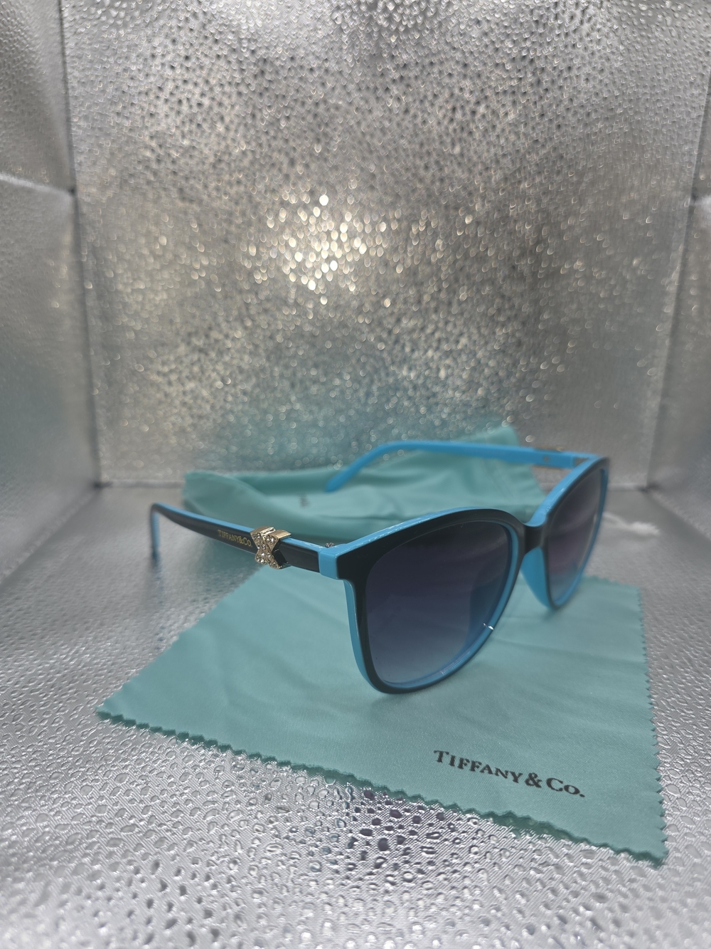 Tiffany & Co. Blue Gradient Cat-Eye Sunglasses